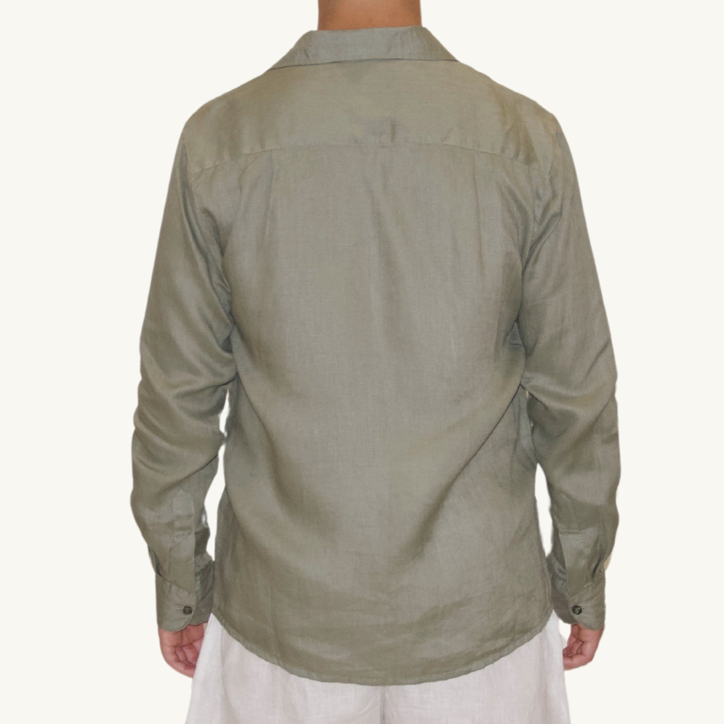 Men's Linen Shirt - Green