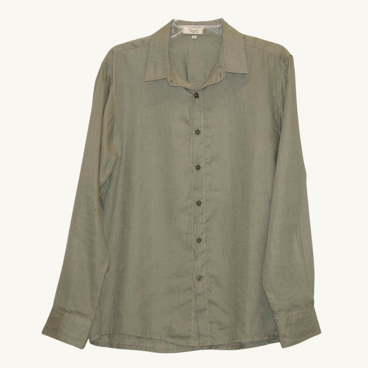 Men's Linen Shirt - Green