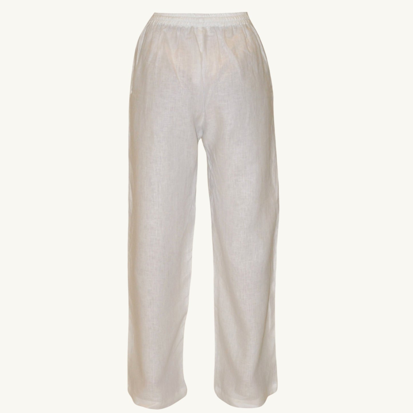 White Linen Pants - Women's 100% Linen Pants