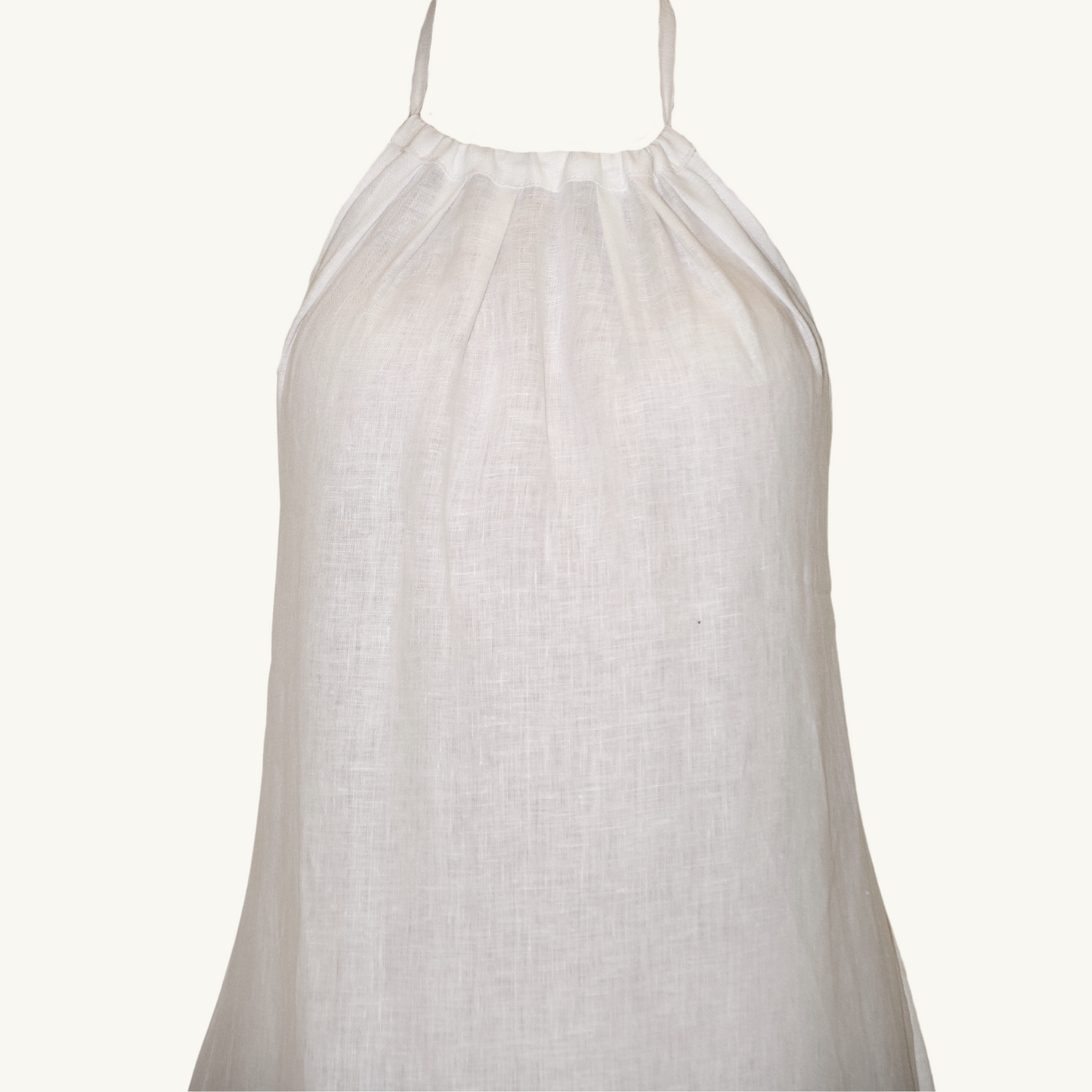 The Aianna - White Women's 100% Linen Dress