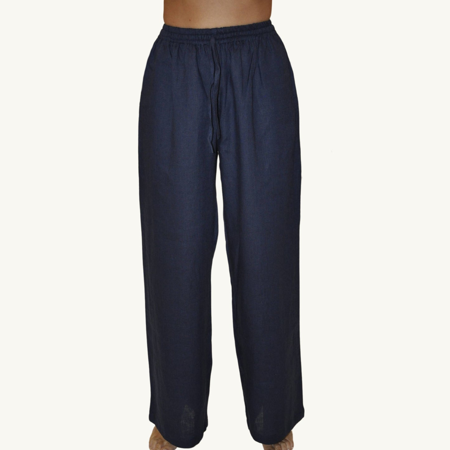 Navy Linen Pants - Women's 100% Linen Pants
