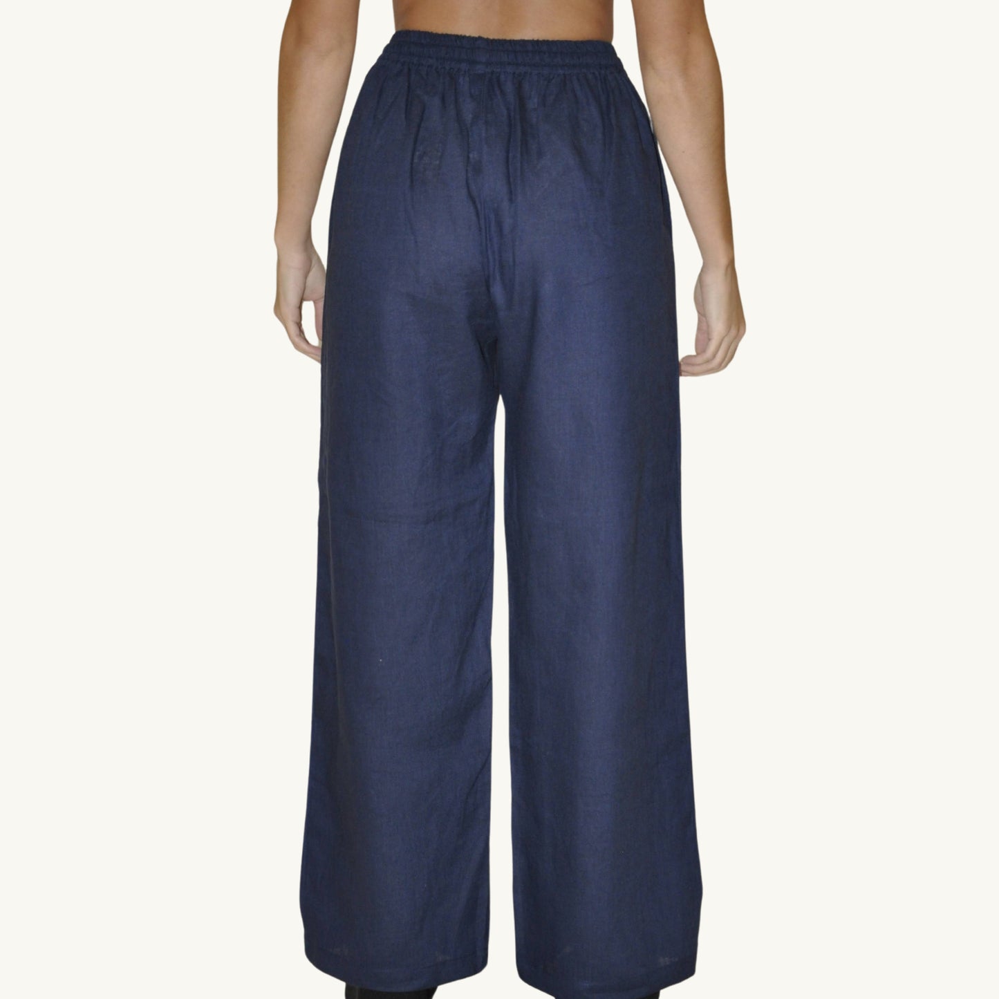 Navy Linen Pants - Women's 100% Linen Pants