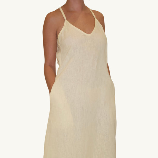 The Lotus - 100% Women's Linen Dress